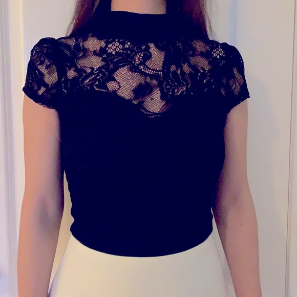 Black Lace Shirt - Picture 2 of 6